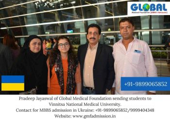 Students sent by Global Medical Foundation to Vinnitsa National Medical University.