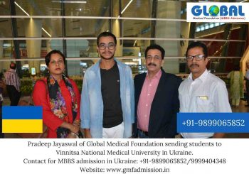 Students sent by Global Medical Foundation to Vinnitsa National Medical University.