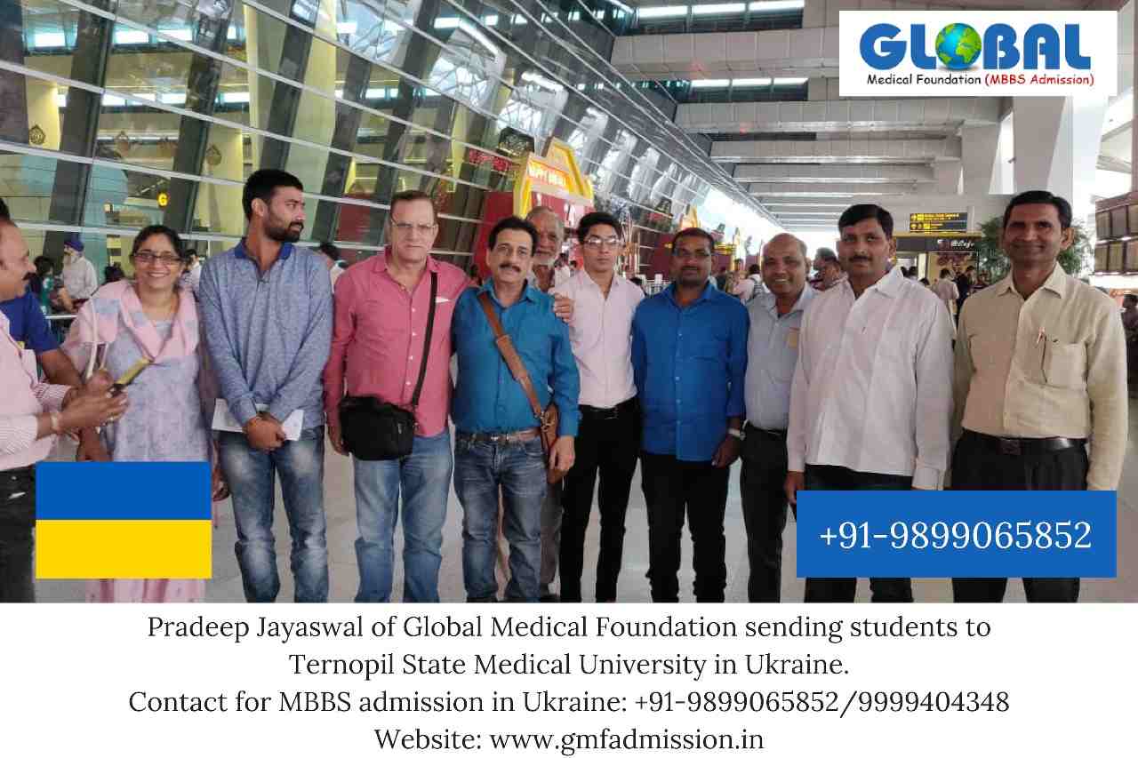 Students sent by Global Medical Foundation to Ternopil National Medical University.