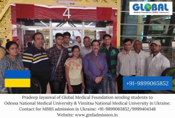 Students sent by Global Medical Foundation to Vinnitsa National Medical University & Odessa National Medical University.