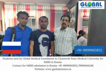 Student sent by Global Medical Foundation to Ulyanovsk State Medical University.