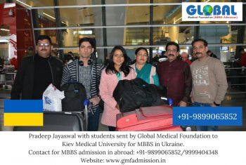 Students sent by Global Medical Foundation for MBBS in Ukraine in the following university - Kiev Medical University.