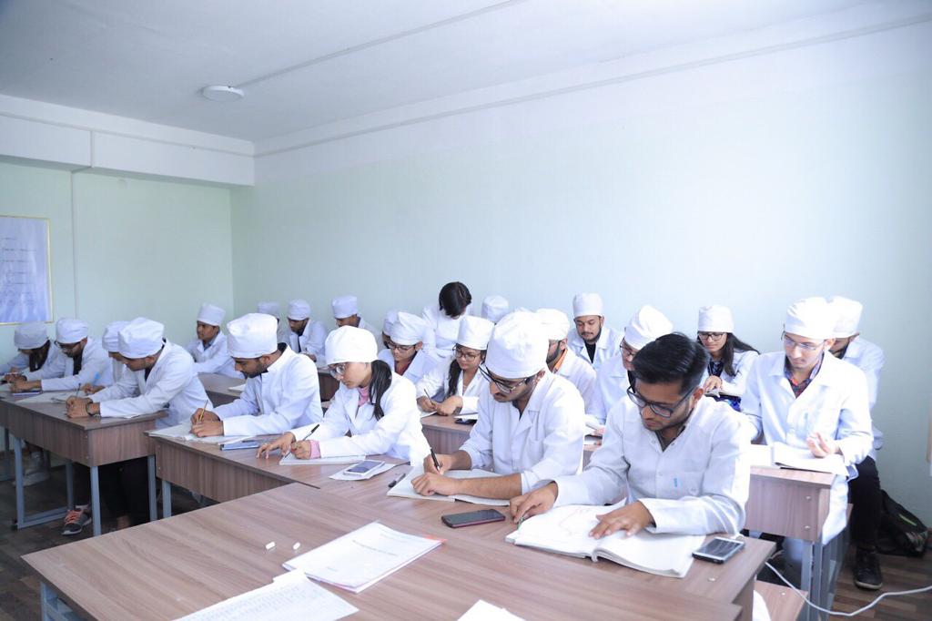Indian students at at Kyrgyz State Medical Academy