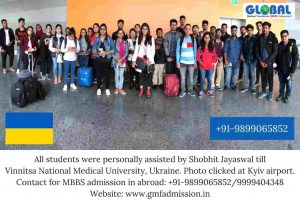 Students sent by Global Medical Foundation to Vinnitsa National Medical University