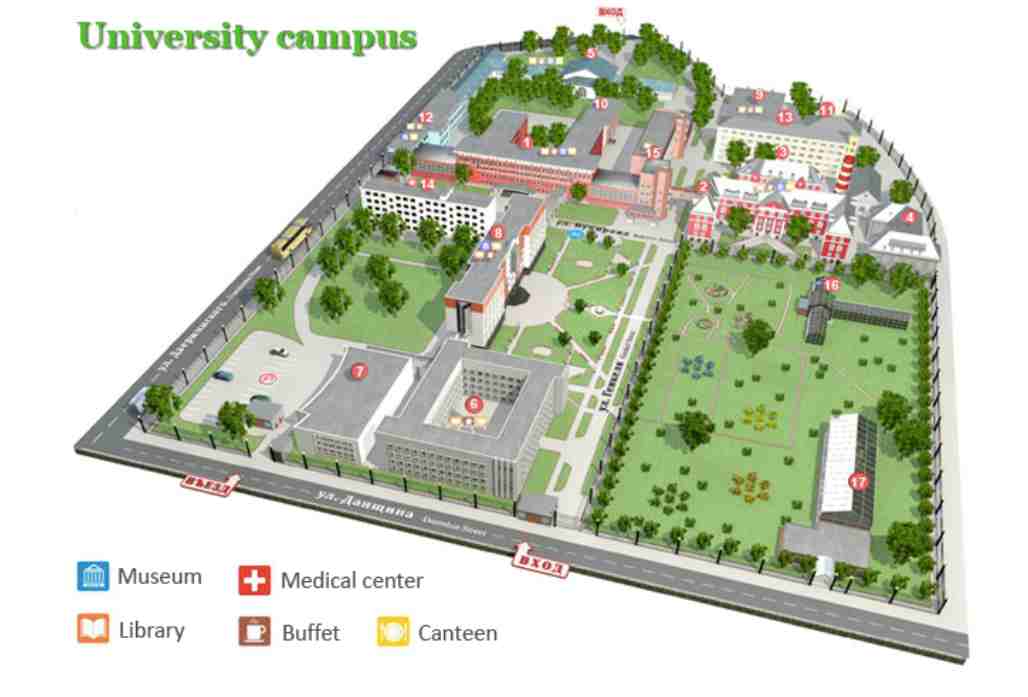 Perm State University Campus Map