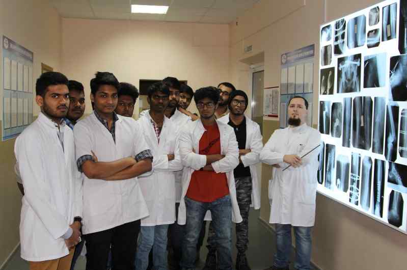 Indian boys at Gomel State Medical University