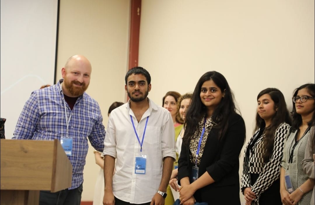 Indian students with their teachers at the 2nd Annual International Multidisciplinary Conference (IMAUCC) at Alte University.