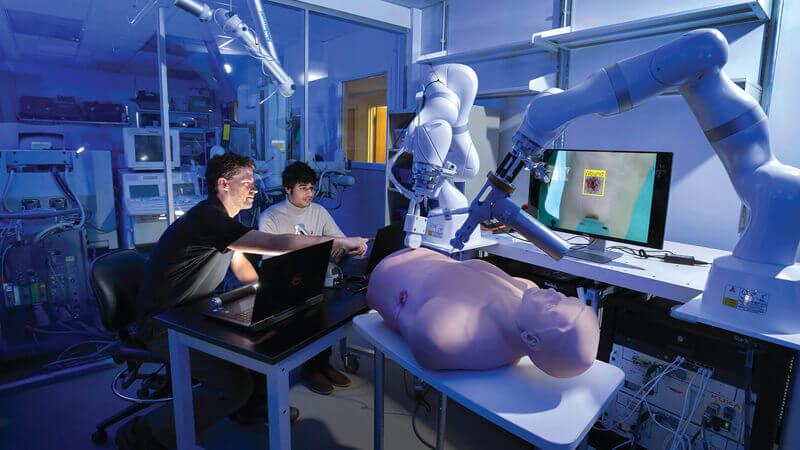 Robotic surgical lab in Georgian National University SEU.